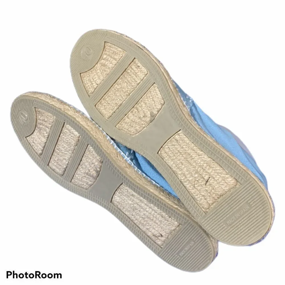 Light Blue Canvas Espadrilles‎